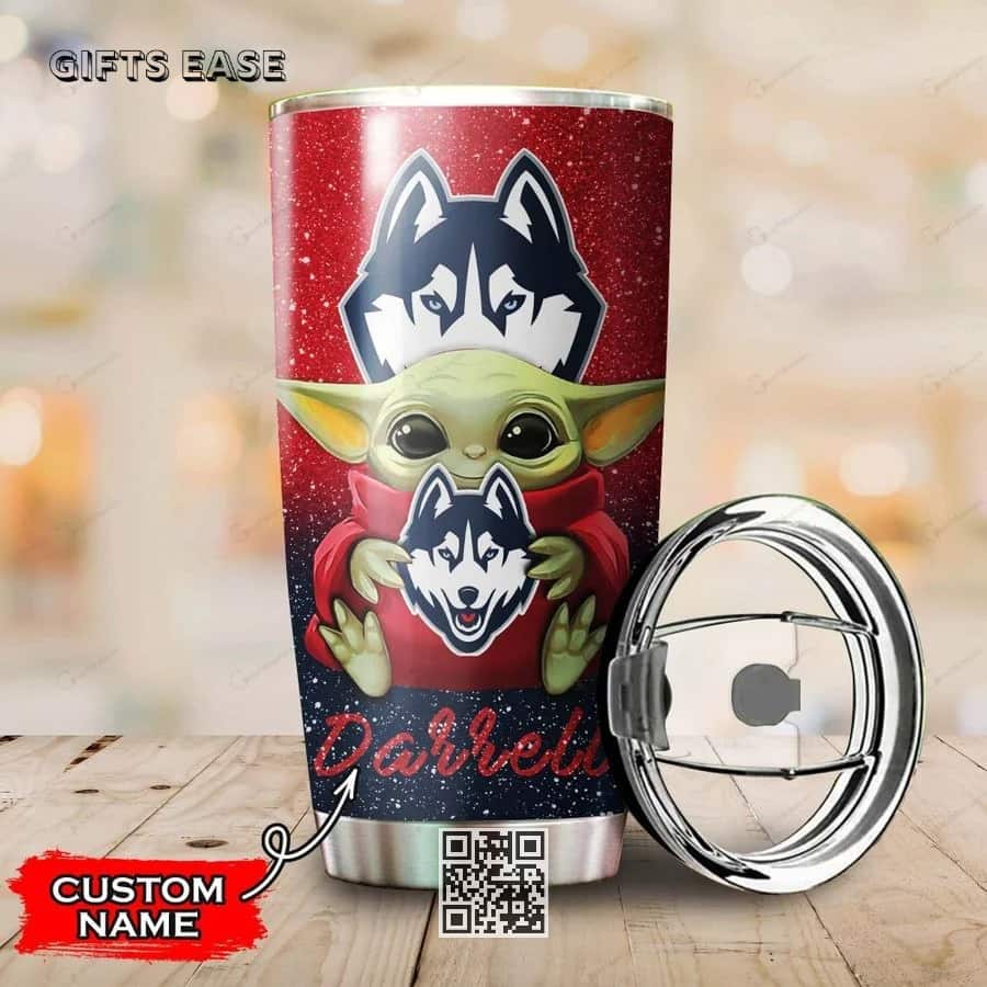 Red Huskies Baby Yoda Tumbler Gift For Dog Lovers Custom Name Red Huskies Baby Yoda Tumbler Gift For Dog Lovers Custom Name
