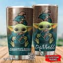 Brown NCAA Coastal Carolina Chanticleers Baby Yoda Tumbler Gift For Daughter From Mom Custom Name Brown NCAA Coastal Carolina Chanticleers Baby Yoda Tumbler Gift For Daughter From Mom Custom Name