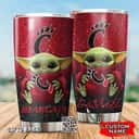 Red NCAA Cincinnati Bearcats Baby Yoda Tumbler Gift For Best Friends Custom Name Red NCAA Cincinnati Bearcats Baby Yoda Tumbler Gift For Best Friends Custom Name