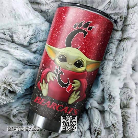 Red NCAA Cincinnati Bearcats Baby Yoda Tumbler Gift For Best Friends Custom Name Red NCAA Cincinnati Bearcats Baby Yoda Tumbler Gift For Best Friends Custom Name