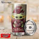 Silver Boston College Eagles Baby Yoda Tumbler Football Gift For Boyfriend Custom Name Silver Boston College Eagles Baby Yoda Tumbler Football Gift For Boyfriend Custom Name
