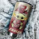 Silver Boston College Eagles Baby Yoda Tumbler Football Gift For Boyfriend Custom Name Silver Boston College Eagles Baby Yoda Tumbler Football Gift For Boyfriend Custom Name
