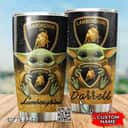 Black Lamborghini Baby Yoda Tumbler Birthday Gift For Son Custom Name Black Lamborghini Baby Yoda Tumbler Birthday Gift For Son Custom Name