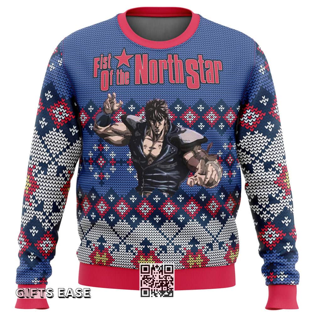 Fist Of The North Star Ugly Christmas Sweater Xmas Gift Fist Of The North Star Ugly Christmas Sweater Xmas Gift