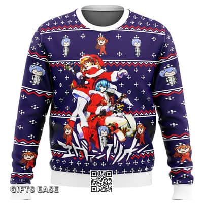 Evangelion Ugly Christmas Sweater Christmas Holiday