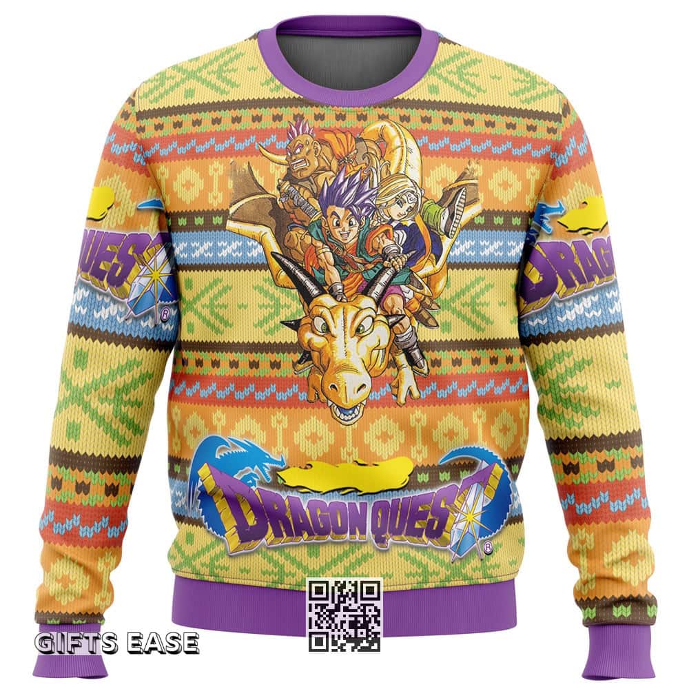 Dragon Quest Ugly Christmas Sweater Xmas Gift Dragon Quest Ugly Christmas Sweater Xmas Gift