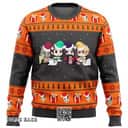 Cool Demon Slayer Ugly Christmas Sweater Chibi Cool Demon Slayer Ugly Christmas Sweater Chibi