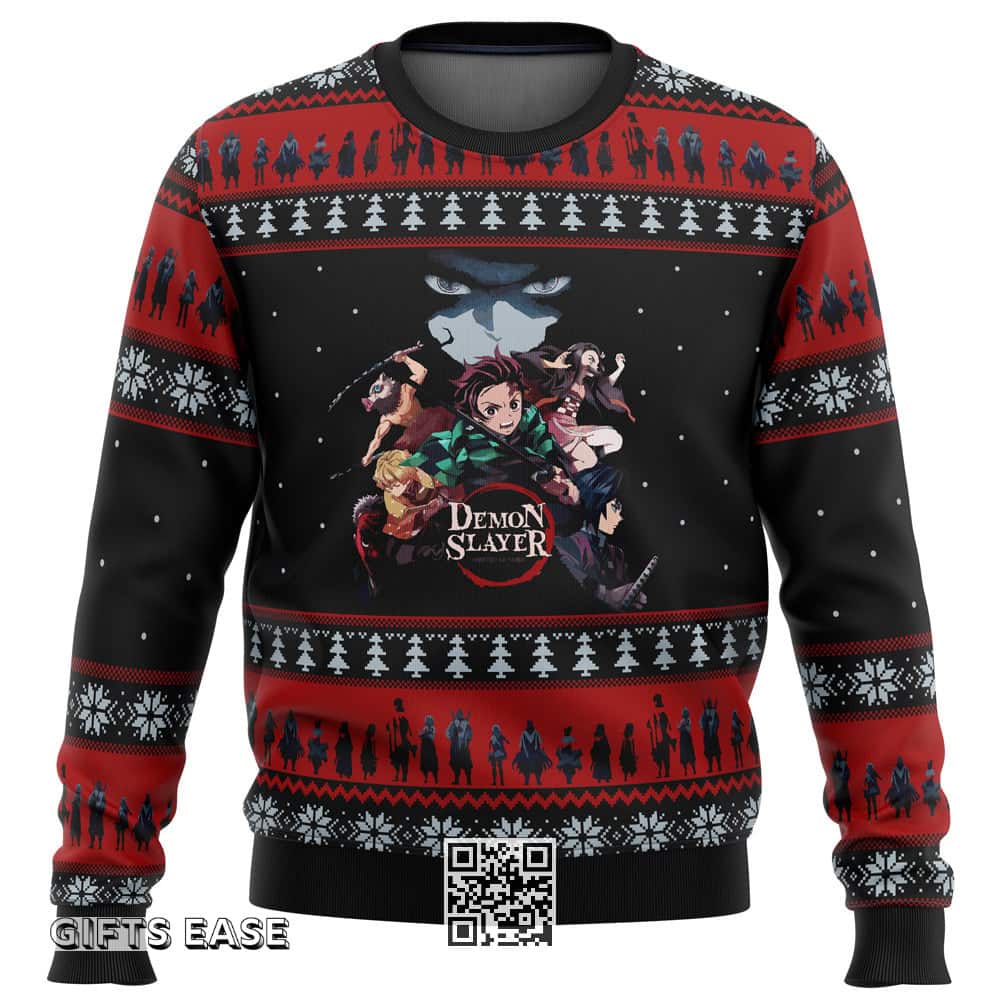 Demon Slayer Ugly Christmas Sweater Characters Koyoharu Gotouge Demon Slayer Ugly Christmas Sweater Characters Koyoharu Gotouge