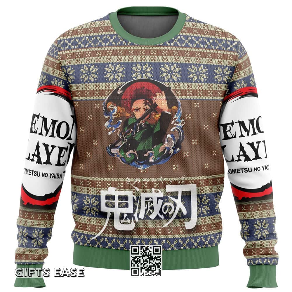 Demon Slayer Ugly Christmas Sweater Kimetsu no Yaiba Demon Slayer Ugly Christmas Sweater Kimetsu no Yaiba