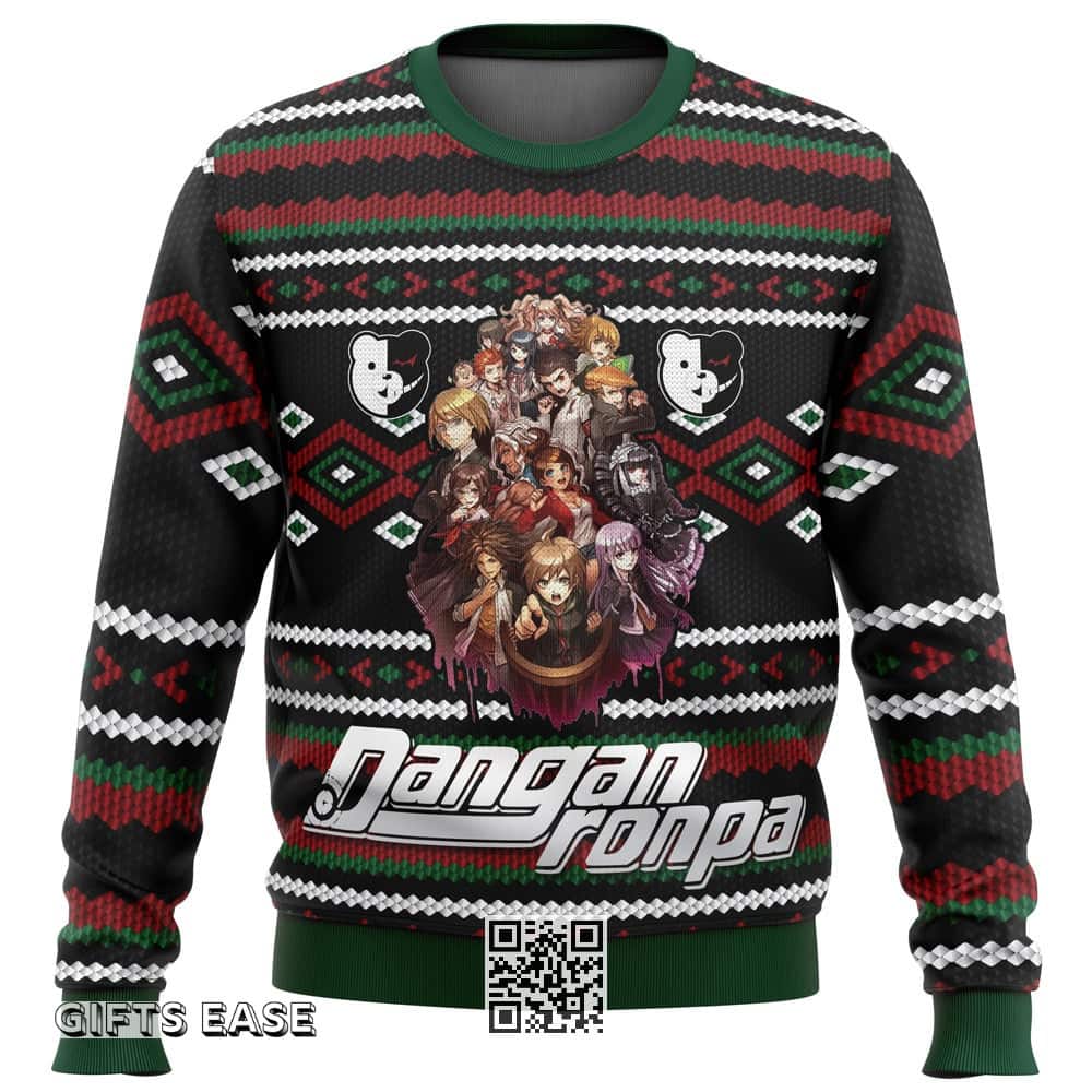 Dark Danganronpa Ugly Christmas Sweater Dark Danganronpa Ugly Christmas Sweater