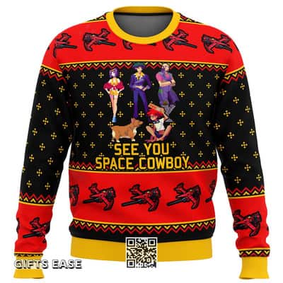 Bebop Ugly Christmas Sweater See You Space Cowboy
