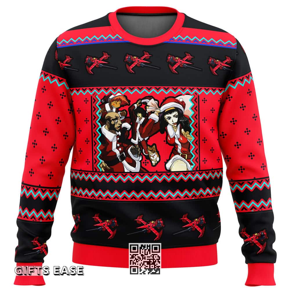 Cowboy Bebop Ugly Christmas Sweater Christmas Holiday Cowboy Bebop Ugly Christmas Sweater Christmas Holiday