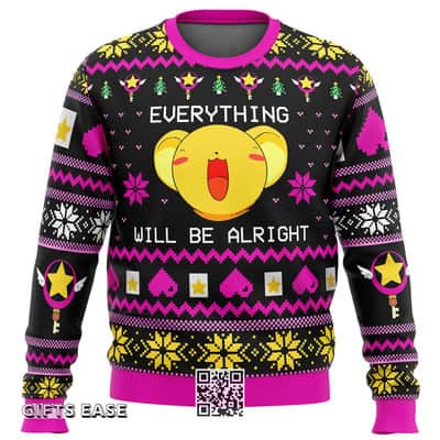 Happy Cardcaptor Sakura Ugly Christmas Sweater Everything Will Be Alright