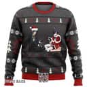 Black Butler Ugly Christmas Sweater Pine Trees And Snowflakes Pattern Black Butler Ugly Christmas Sweater Pine Trees And Snowflakes Pattern
