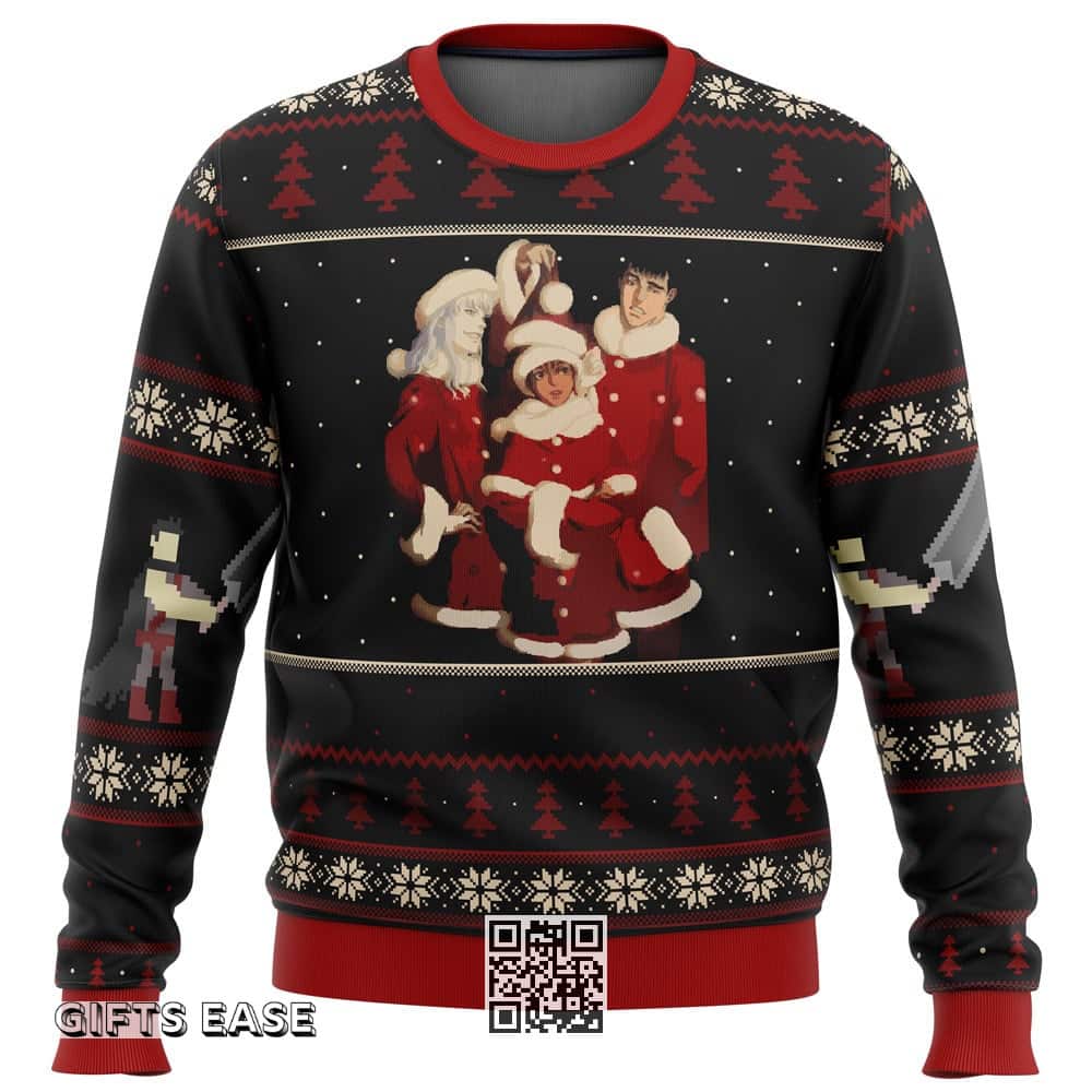 Black Berserk Ugly Christmas Sweater Black Berserk Ugly Christmas Sweater