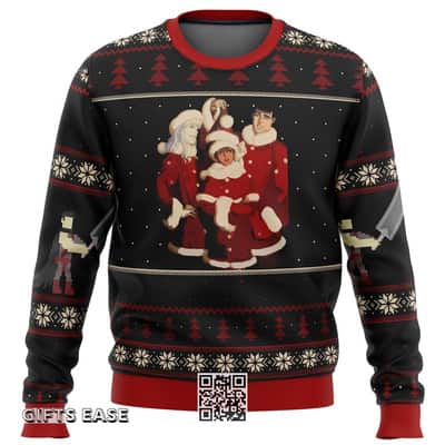 Black Berserk Ugly Christmas Sweater