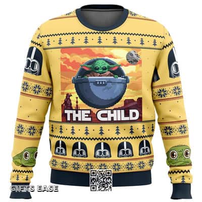Baby Yoda Star Wars Ugly Christmas Sweater The Child Darth Vader