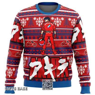 Red Akira Kaneda Ugly Christmas Sweater