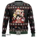 Black My Hero Academia Boku No Holiday Black Ugly Christmas Sweater