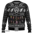 Black Final Fantasy 7 VII FF7 Ugly Christmas Sweater Black Final Fantasy 7 VII FF7 Ugly Christmas Sweater