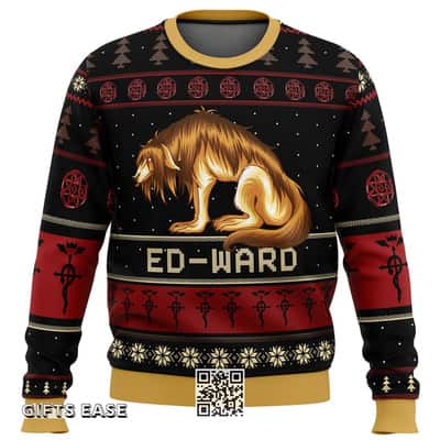 Black Fullmetal Alchemist Chimera Nina Tucker Ed-Ward Ugly Christmas Sweater