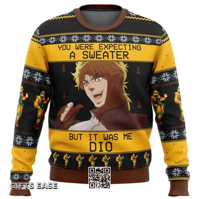 Jojo&rsquo;s Bizarre Adventure Ugly Christmas Sweater It Was Me Dio