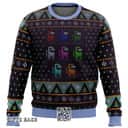 Black Among Us Ugly Christmas Sweater Crewmate