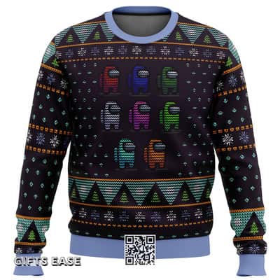 Black Among Us Ugly Christmas Sweater Crewmate Black Among Us Ugly Christmas Sweater Crewmate
