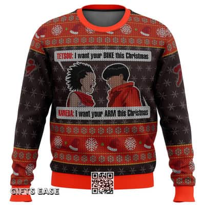 Akira Tetsou Shima And Shotaro Kaneda Ugly Christmas Sweater Snowflakes Pattern
