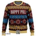 Akira Ugly Christmas Sweater Happy Pill Snowflake Pattern Akira Ugly Christmas Sweater Happy Pill Snowflake Pattern