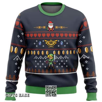Cool Zelda Santa Link Ugly Christmas Sweater