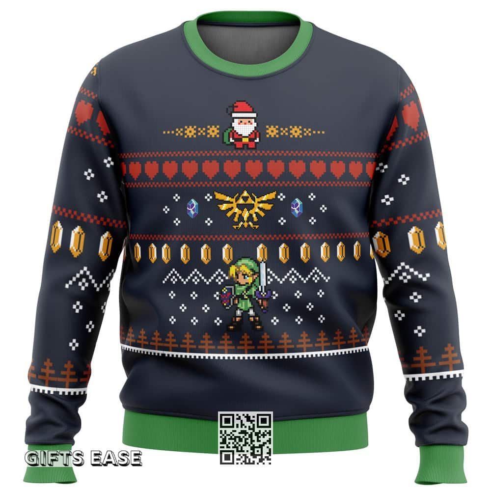 Zelda Santa Link Ugly Christmas Sweater Santa Claus Zelda Santa Link Ugly Christmas Sweater Santa Claus