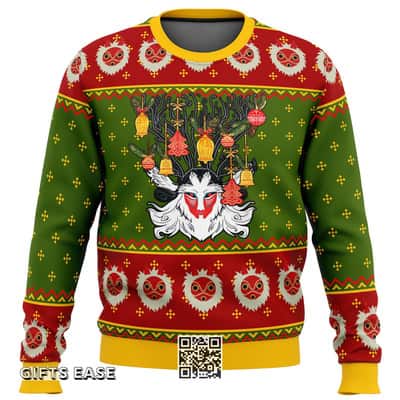 Forest Spirit Princess Mononoke Ugly Christmas Sweater Christmas Pattern