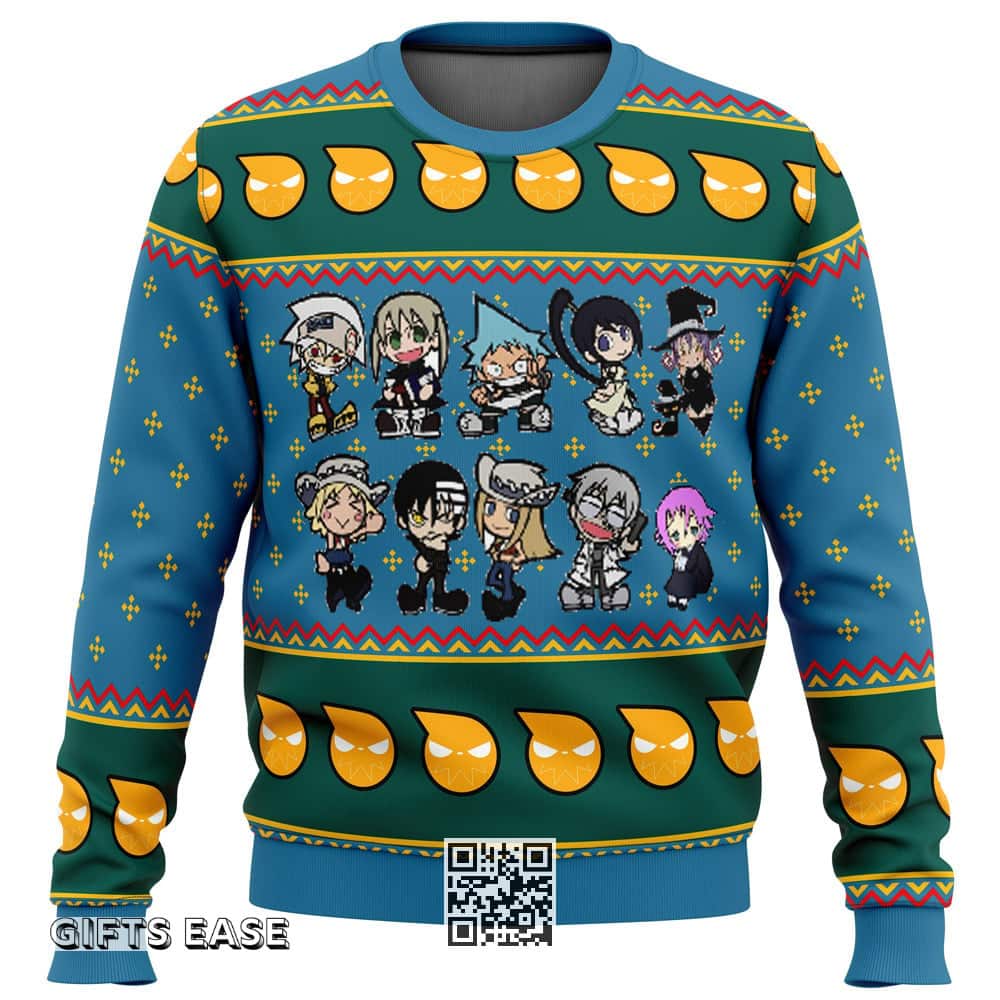 Soul Eater Ugly Christmas Sweater Chibi Soul Eater Ugly Christmas Sweater Chibi