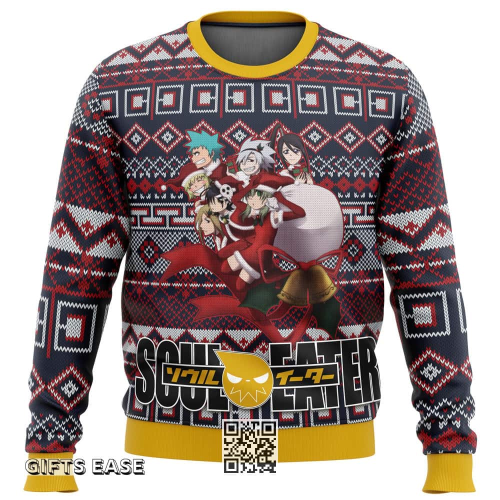 Soul Eater Ugly Christmas Sweater Xmas Gift Soul Eater Ugly Christmas Sweater Xmas Gift
