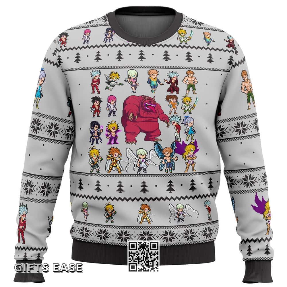 Seven Deadly Sins Ugly Christmas Sweater Character Seven Deadly Sins Ugly Christmas Sweater Character