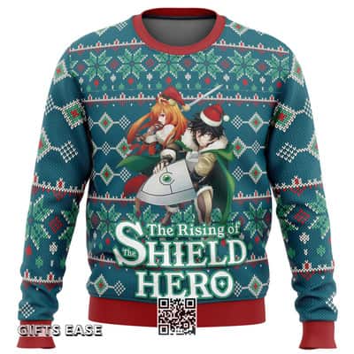 Rising Of The Shield Hero Ugly Christmas Sweater Snowflakes Pattern