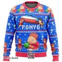 Cute Magical Ponyo Ugly Christmas Sweater Ghibli Cute Magical Ponyo Ugly Christmas Sweater Ghibli