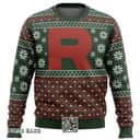Pokemon Ugly Christmas Sweater Team Rocket Snowflakes Pattern Pokemon Ugly Christmas Sweater Team Rocket Snowflakes Pattern