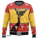 Red And Yellow One Punch Man Saitama Shadow Ugly Christmas Sweater