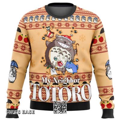 Cool My Neighbor Totoro Ugly Christmas Sweater Friends