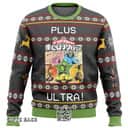 My Hero Academia Boku No Plus Ultra Ugly Christmas Sweater Deer And Snowflake Pattern My Hero Academia Boku No Plus Ultra Ugly Christmas Sweater Deer And Snowflake Pattern