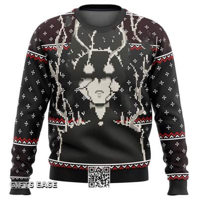Black Mob Psycho 100 Rage Ugly Christmas Sweater