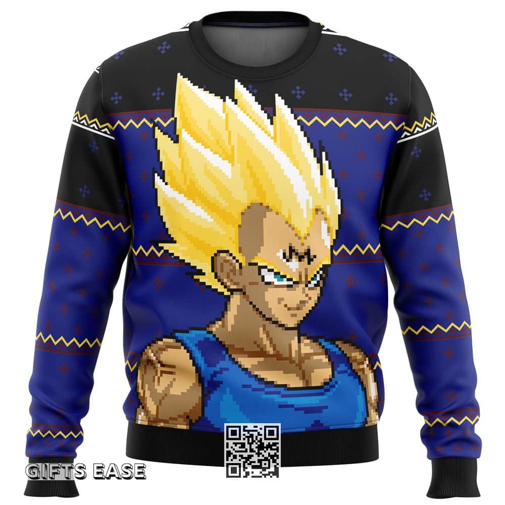 Cool Majin Vegeta Dbz Ugly Christmas Sweater Cool Majin Vegeta Dbz Ugly Christmas Sweater
