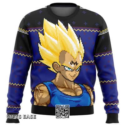 Cool Majin Vegeta Dbz Ugly Christmas Sweater
