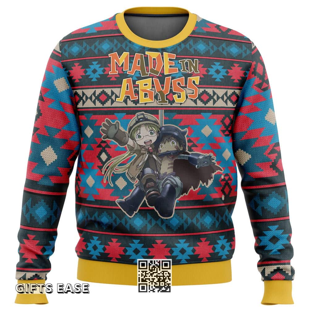Made In Abyss Ugly Christmas Sweater Xmas Gift Made In Abyss Ugly Christmas Sweater Xmas Gift