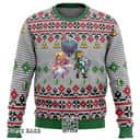 Zelda And Link Ugly Christmas Sweater Merry Xmas