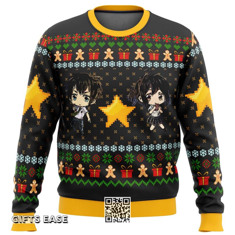Black Your Name Kimi No Na Wa Ugly Christmas Sweater Black Your Name Kimi No Na Wa Ugly Christmas Sweater
