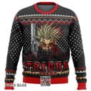 Black Trigun Vash Emblem Ugly Christmas Sweater Black Trigun Vash Emblem Ugly Christmas Sweater
