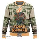 Tomb Raider Ugly Christmas Sweater Snowflake Pattern Tomb Raider Ugly Christmas Sweater Snowflake Pattern